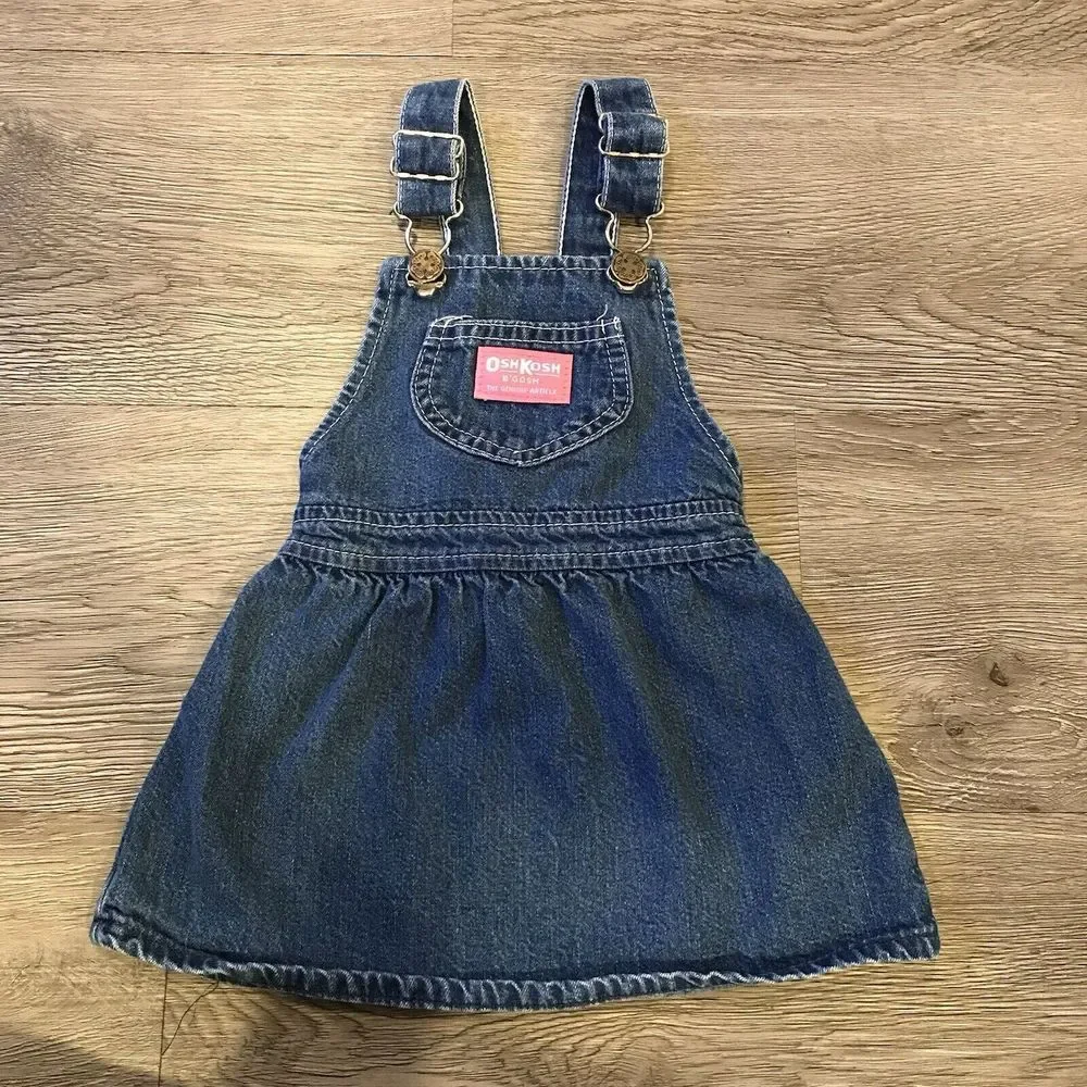 Oshkosh b'gosh Kids‎ 18 Months Vintage USA Jean Dress